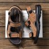 Brand Mens Gladiator Sandals Summer Leather Men's Sandals Comfortable Outdoor Men's Wading Shoes Leisure Beach Men Shoes Size 47