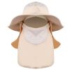 Fishing Bucket Hat Wide Brim Breathable Unisex Hat Sunlight-proof Removable Neck Face Fishing Cap For Fishing Hiking Traveling