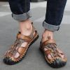 Hot Sale Summer Men's Sandals Outdoor Non-slip Men's Beach Sandals Handmade Genuine Leather Men's Shoes Fashion Men Sneakers