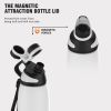 Healter 20oz Leakproof Free Drinking Water Bottle with Spout Lid for;  600ml Stainless Steel Sports Water Bottle for Fitness;  Gym and Outdoor Sports